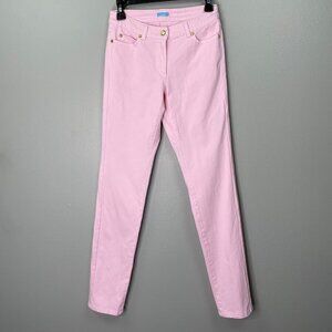 J. Mclaughlin Pink Skinny Jeans Womens 0 Denim 27x31 Ankle Spring Color